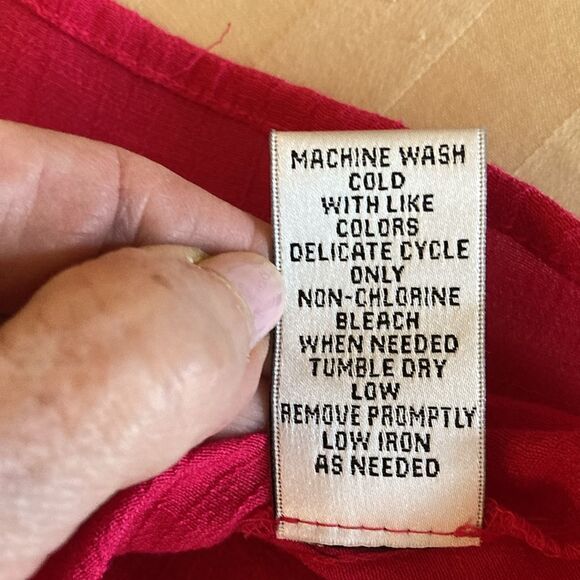 Fundamental Things NWT Oversized Blouse With Lace Inserts & 3/4 Sleeve. Size S. - Picture 9 of 9